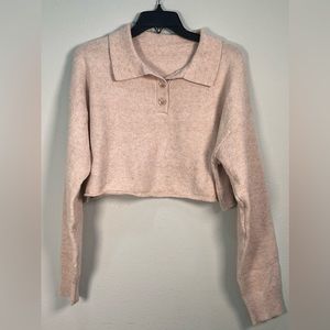 Cream Cropped Sweater